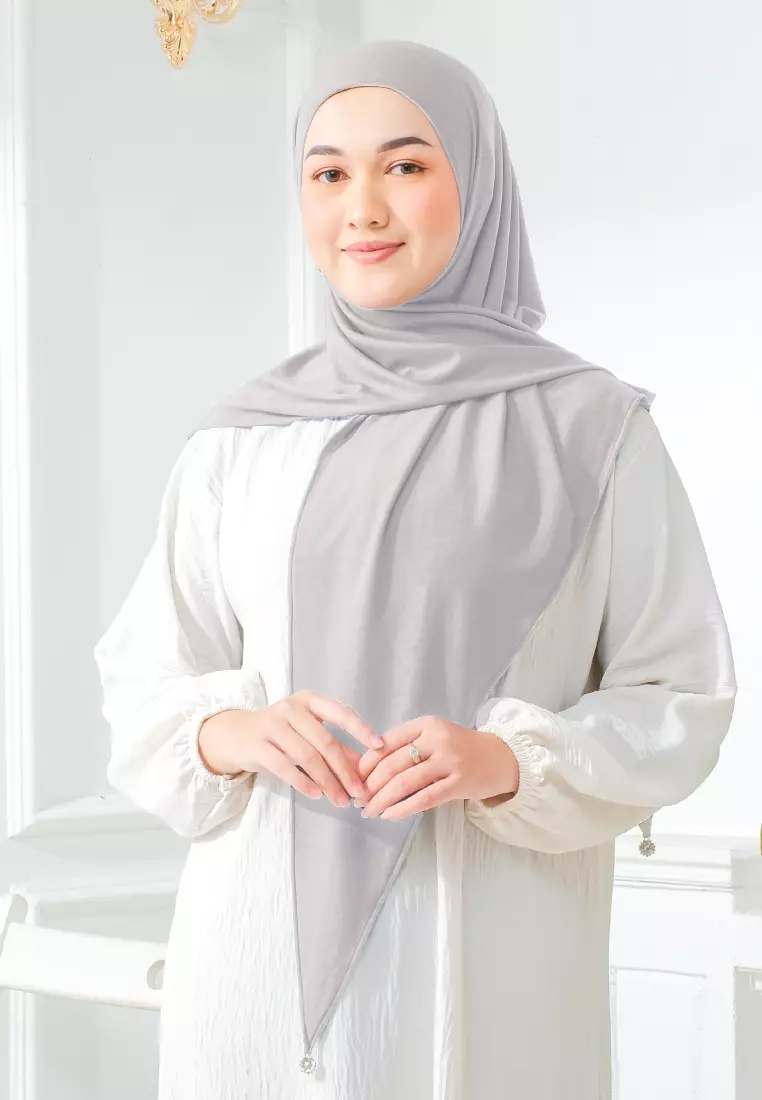 HIJAB INSTAN ZYANA - LIGHT GREY