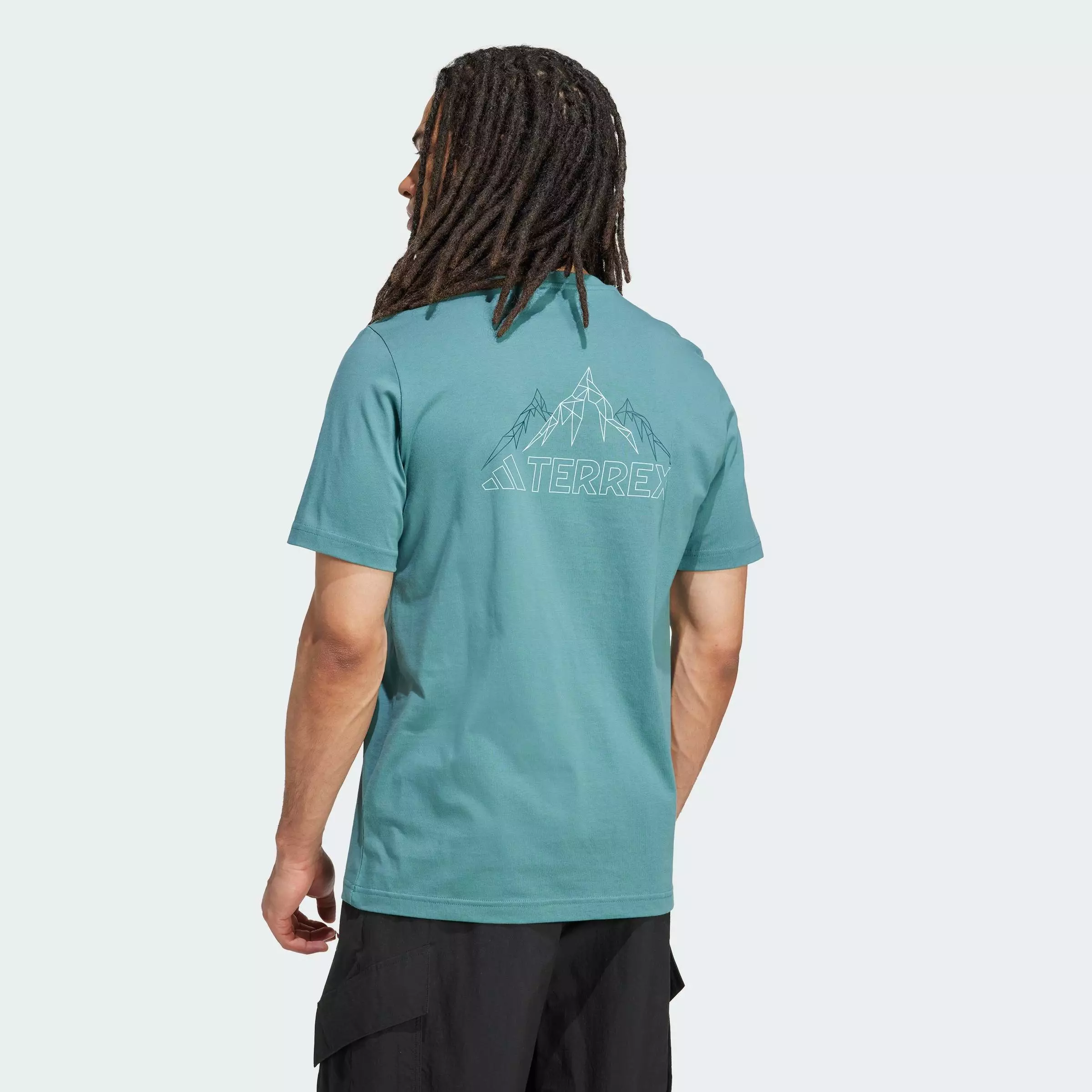 Hiking Terrex Graphic Tee Men Green JW3560