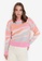 Trendyol pink Colorblock Knit Jumper 4C9BDAAE1D3663GS_1