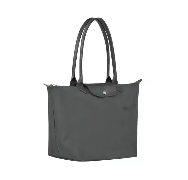 Longchamp Le Pliage Large Long Handle Green Graphite (LLH)