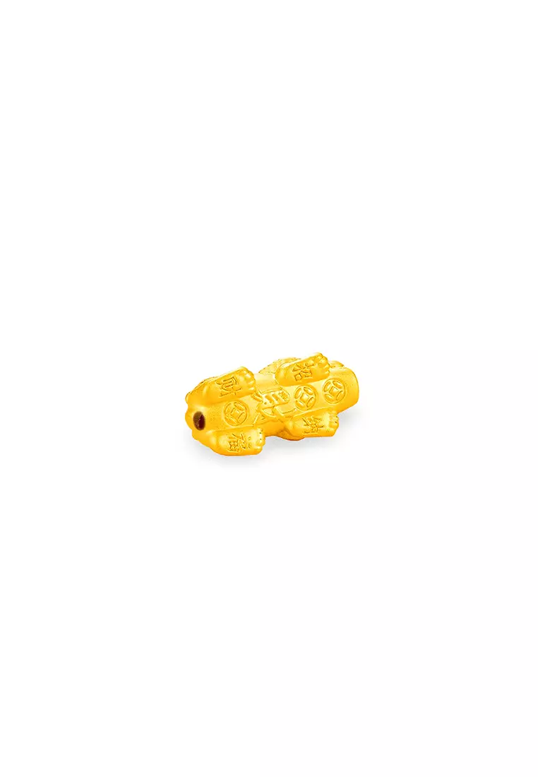 999.9/24K Pure Gold 3D Pixiu Charm (2.20g ±)