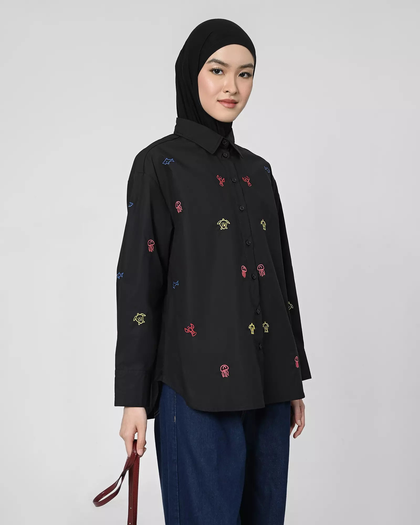 Geulis.id COVE SHIRT - BLACK
