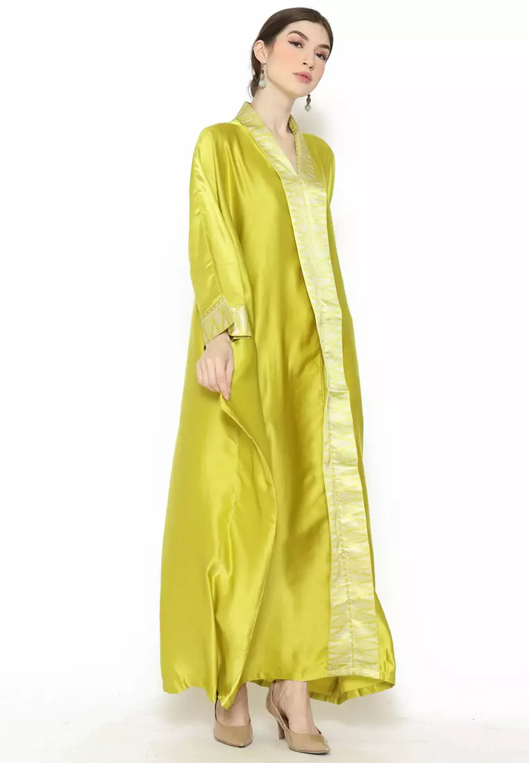 Kanzi Exclusive Long Sleeve Songket Kaftan