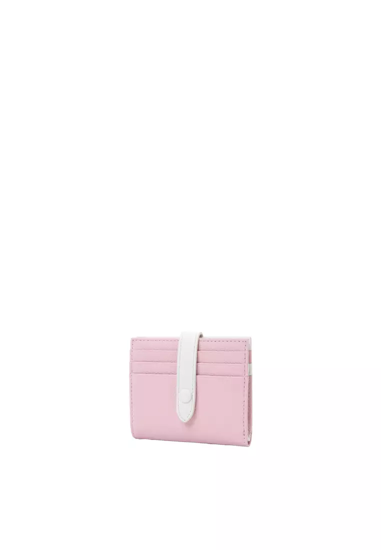 Snap Button Wallet - Pink