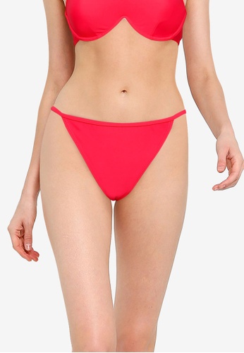 Public Desire pink Strappy Bikini Bottom 73589USF5263B7GS_1