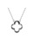 Her Jewellery Trefle Pendant (White Gold) - Made with Swarovski Crystals 68BBFACE5CEEC7GS_3