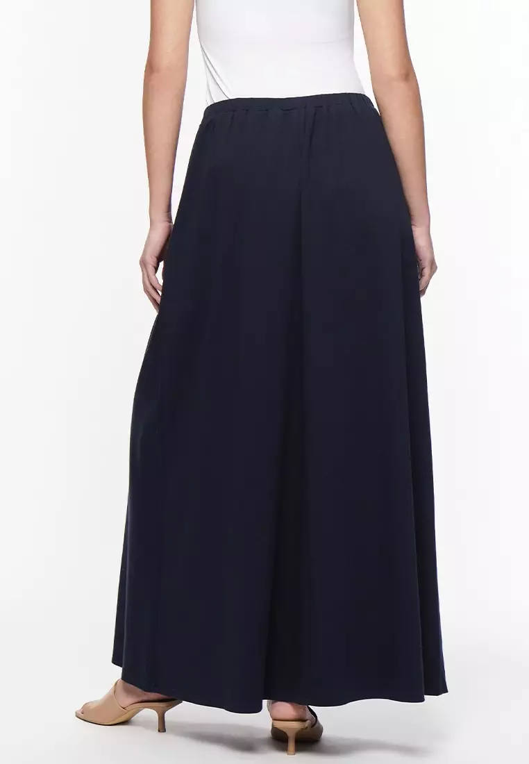 Women's Full Garter Waist Jersey Maxi Skirt