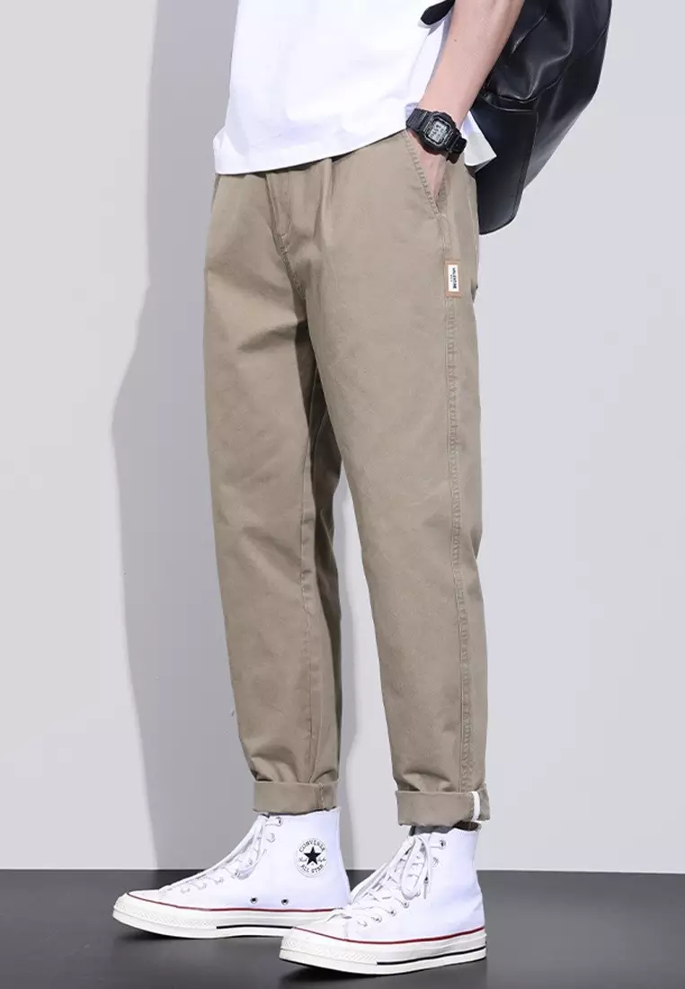 Casual Straight Leg Chino Pants