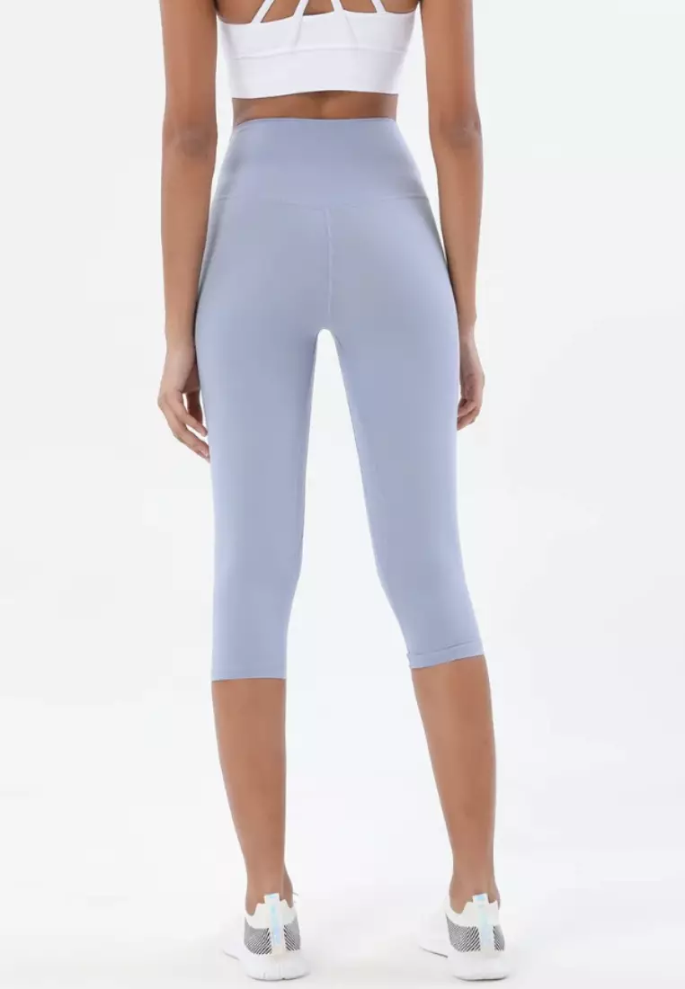 Active Motion Crop 3/4 Sport Legging Activewear Hightwaist Yoga Fitness Gym Running Zumba