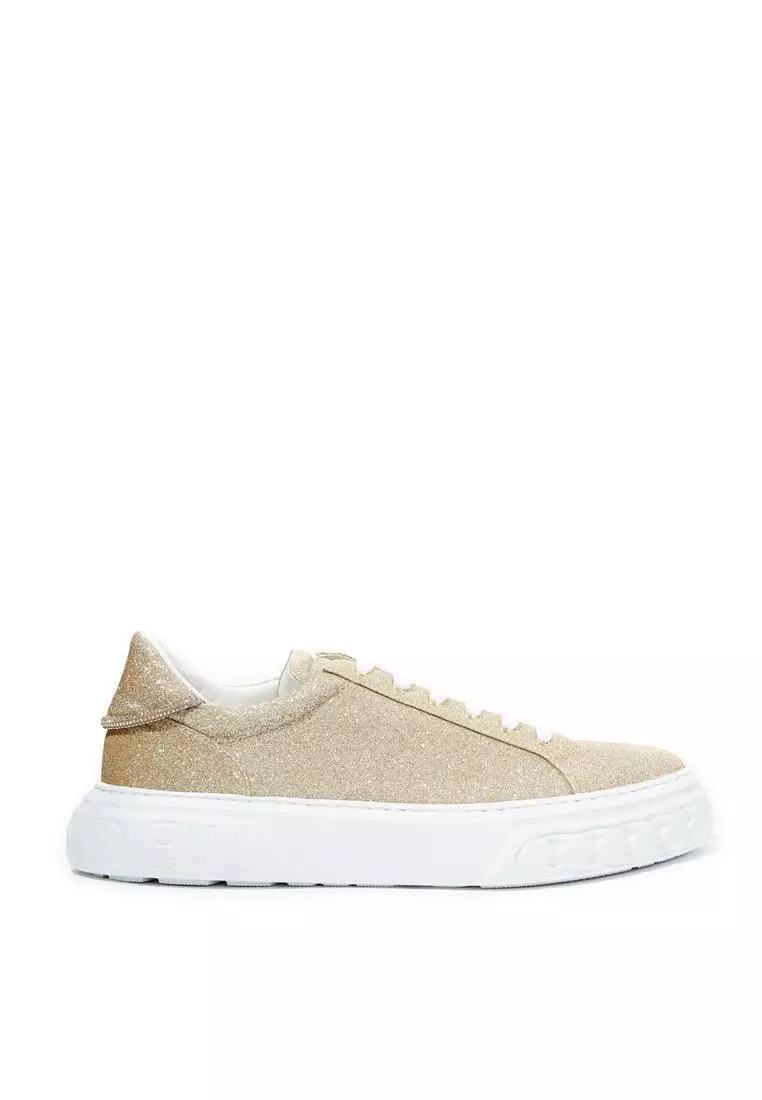 Buy Casadei Casadei Gold Glitter Off Road Sneaker 2024 Online