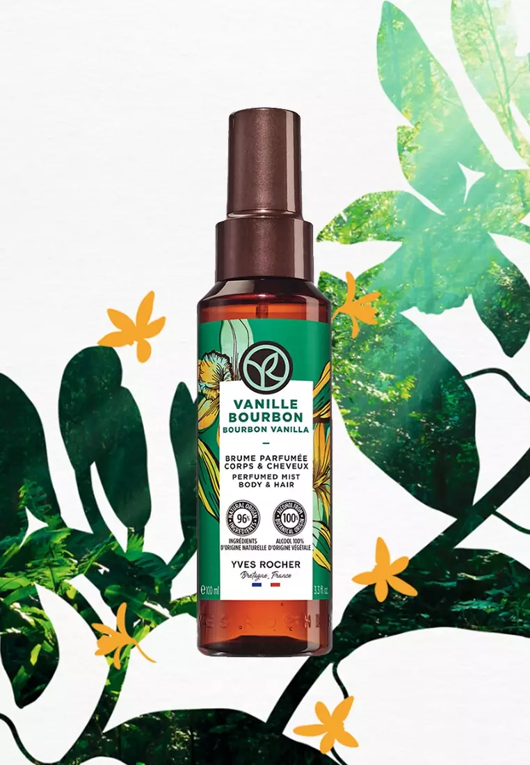 Perfumed Mist Yves Rocher Vanille Bourbon Parfum Vanille Noire Yves Rocher  Vanille Bourbon Eau De Toilette Vanille