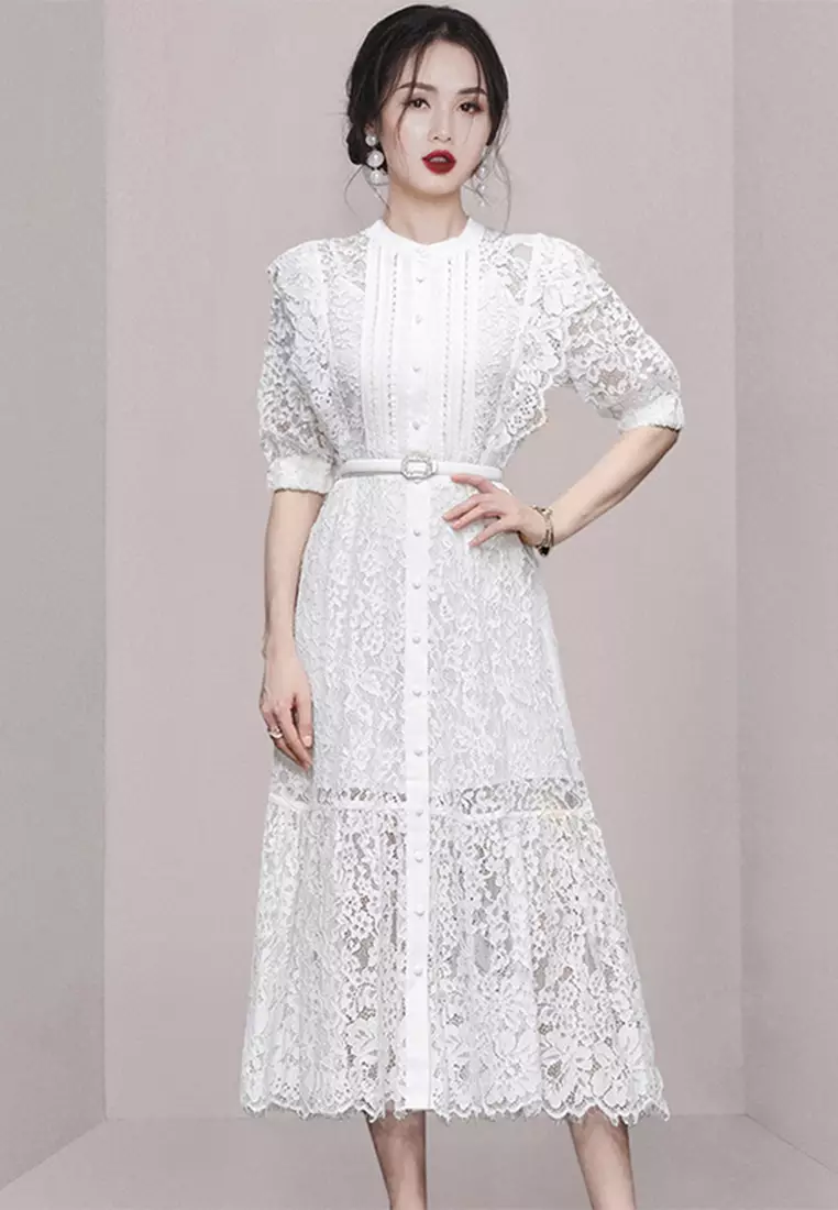 Buy Sunnydaysweety 2024 New Summer Elegant Lotus Leaf