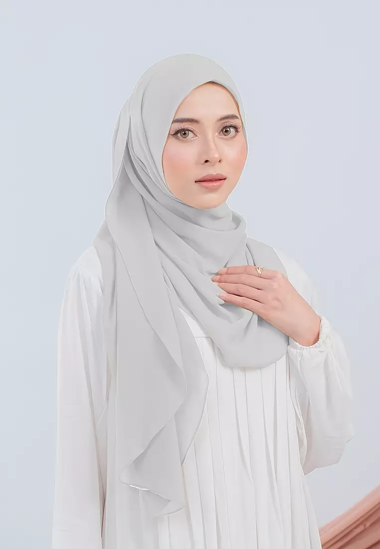 HIJAB INSTAN SABIYA - SILVER GREY