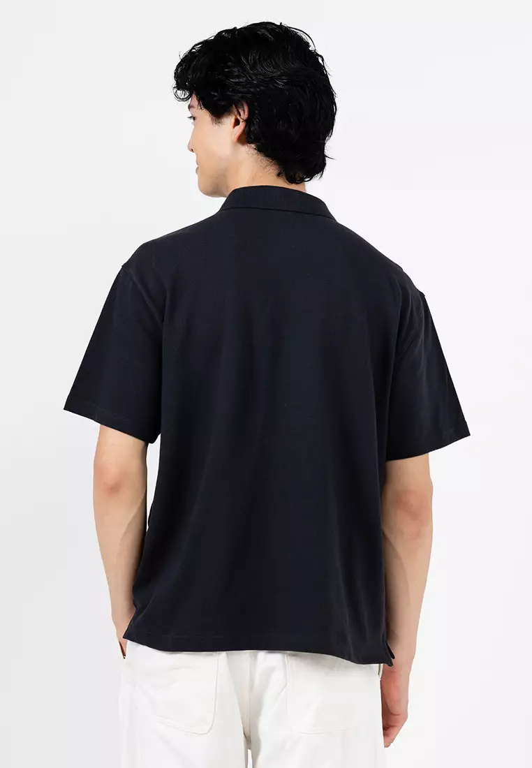 Relaxed Pique Polo Shirt