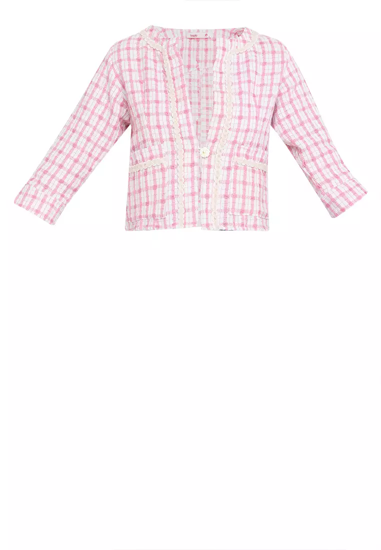 Leslie Plaid Tweed Jacket