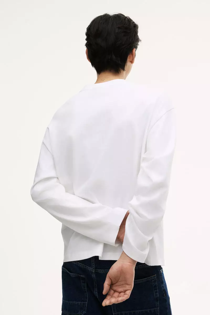 Oversized Fit Long-sleeved jersey top