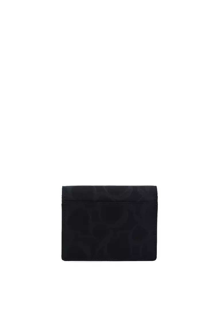 Black Carlo GEO Nylon Fold Wallet