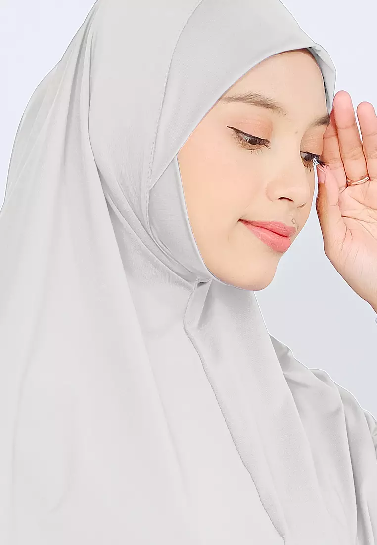 Kalea Instan | Bergo Dagu Non Pad | Hijab Instan Kerudung - Milk White