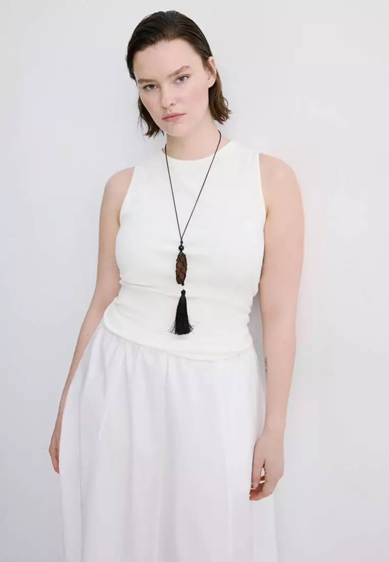 Ribbed Cotton-Blend Top
