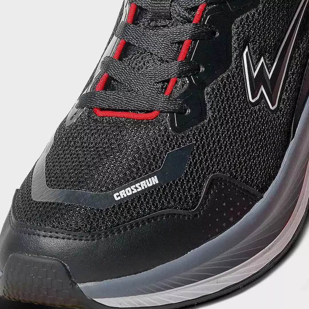 Eagle Sepatu Sneakers Lifestyle Crossrun - HITAM/MERAH