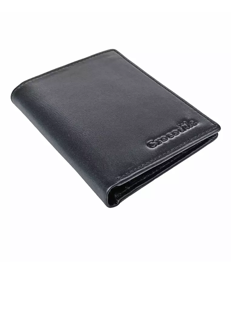 Crocodile 888BY Dompet Bi-fold Wallet Leather Kulit - Hitam