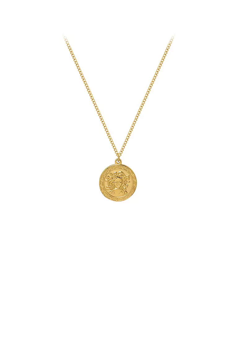 Medusa gold cheap pendant