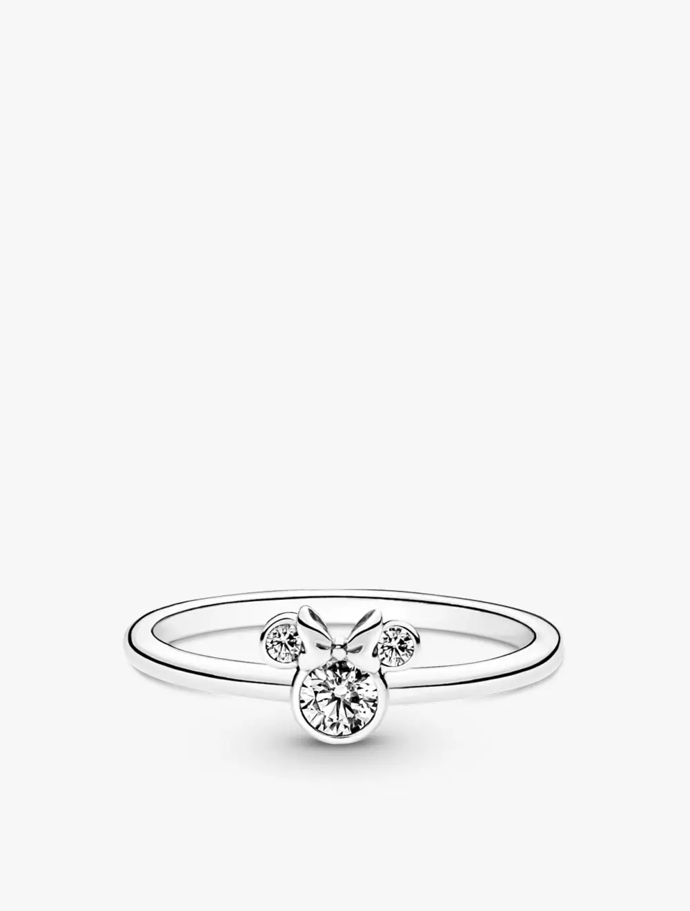 Disney Minnie Mouse sterling silver ring with clear cubic zirconia