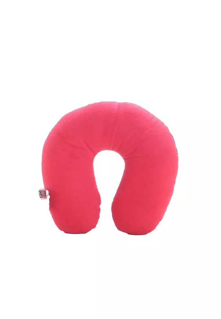 Bantal Leher Headrest Gundala Biru Merah