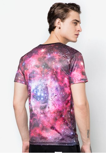 宇宙銀河圖圓領TEE, 服飾, 印esprit 價位圖T恤