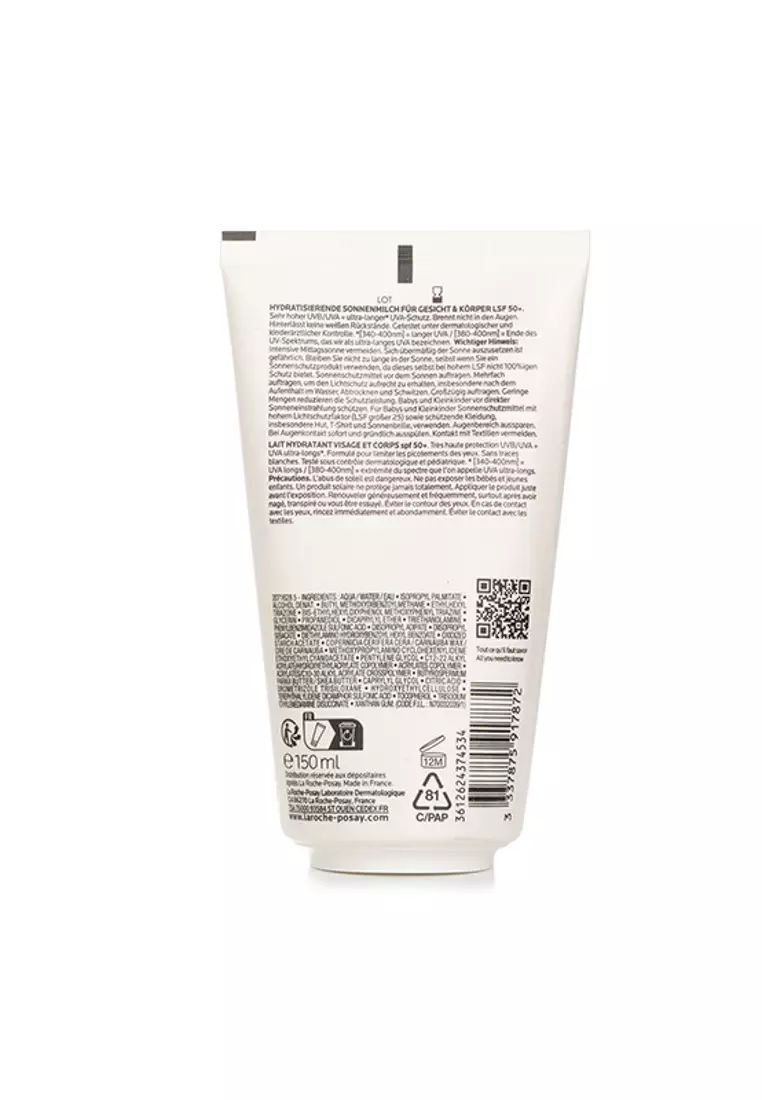 LA ROCHE POSAY - Anthelios UVmune 400 Moisturizing Milk SPF 50 (For Face And Body) 150ml
