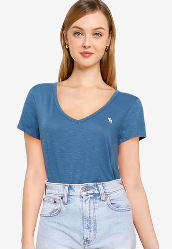 blue abercrombie shirt