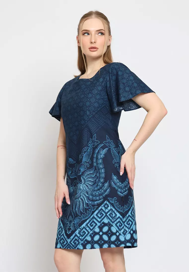 Hadinata Batik Wanita Superfine Dress Furing Yuvika Yudisthira
