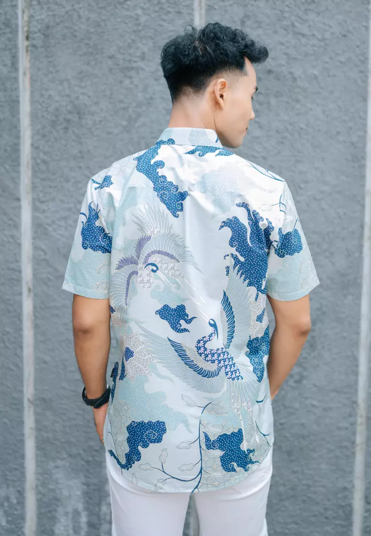 My Aksa Batik Pria Kemeja Pendek Rembran Renmira