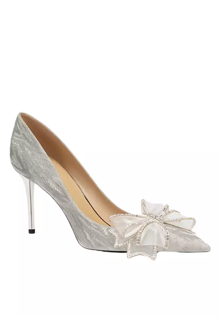 Discount on Twenty Eight Shoes  shoes - SKU: 10cm Bow Pointed Wedding Heels Px710-23-2