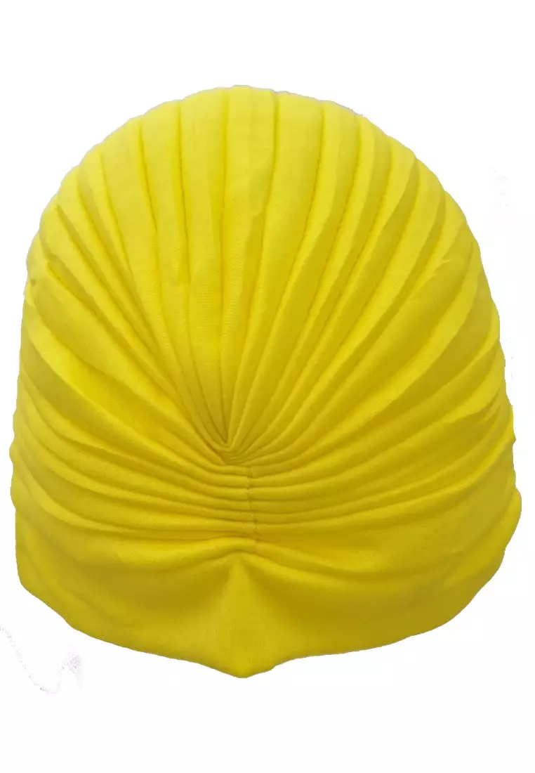 Plain Head Turban Wanita Yellow