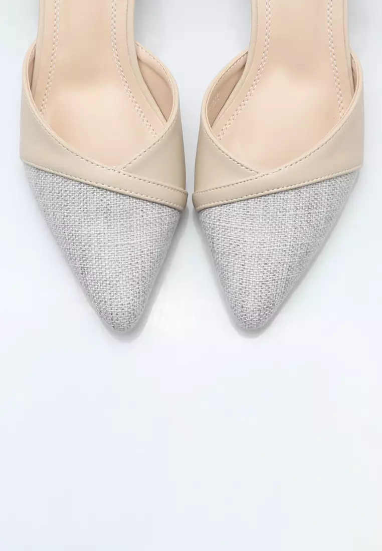 Color Matching Strap Mid Heel TH1802-25