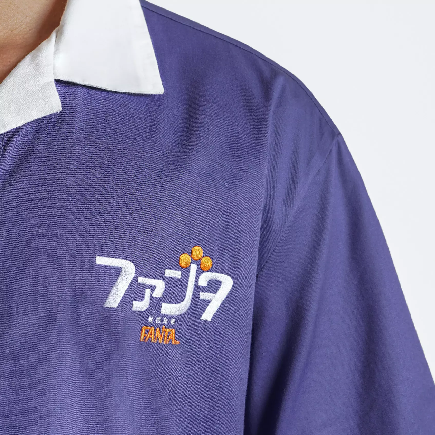 CELCIUS FANTA Resort Purple Bowling Shirt LIN001497C Purple