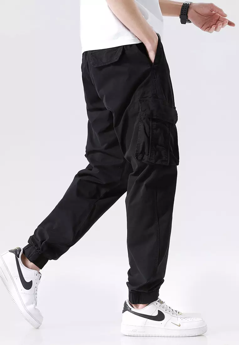 機能風口袋工裝長褲 GJL695