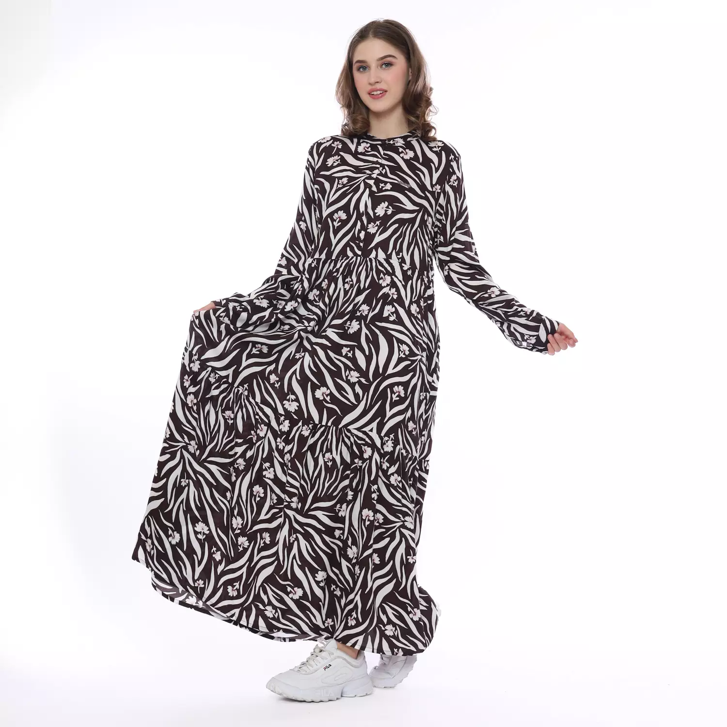 Planet Surf Clothing Dress Panjang Wanita Bila Maxy Dress 231C Planet Surf