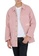 GCDS pink GCDS "Wardrobe" Washed Jacket in Pink C6DBDAA53FD847GS_4
