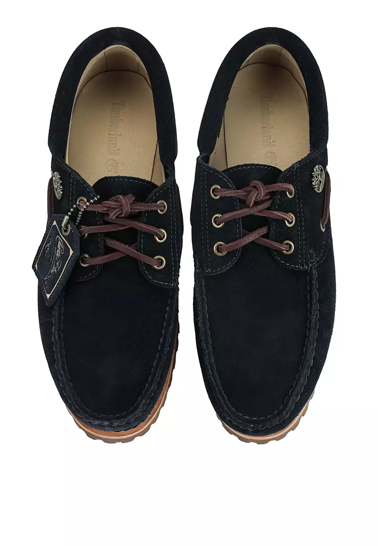 Mens black deals timberland boat shoes