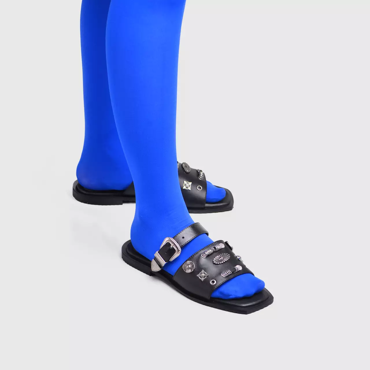 Finly Sandals Genuine Leather Black