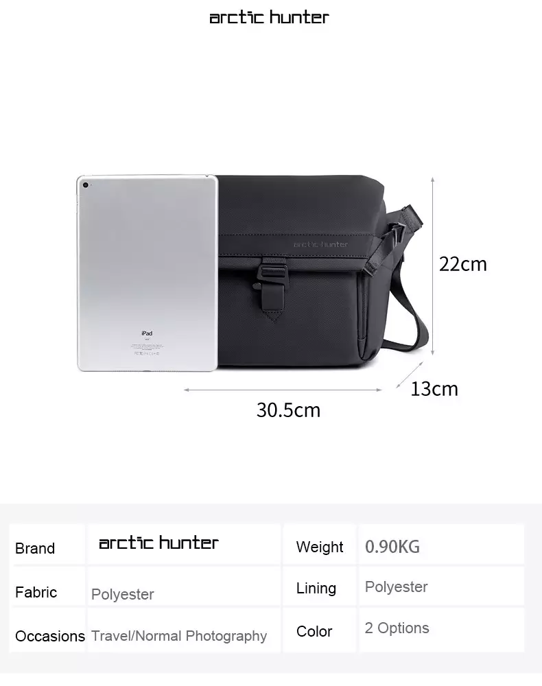 Arctic Hunter K00576 Shoulder Bag Camera Tas Kamera Lensa Tas Selempang- GREY