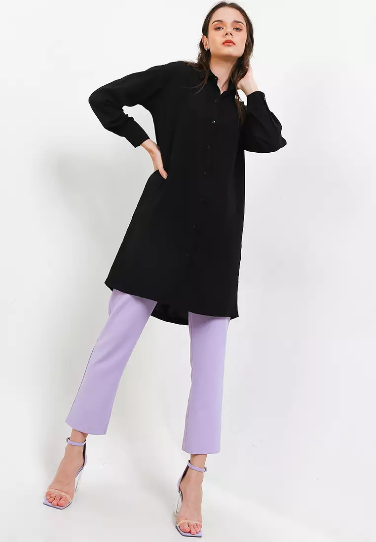 Soft Overcoat Shirt-Black