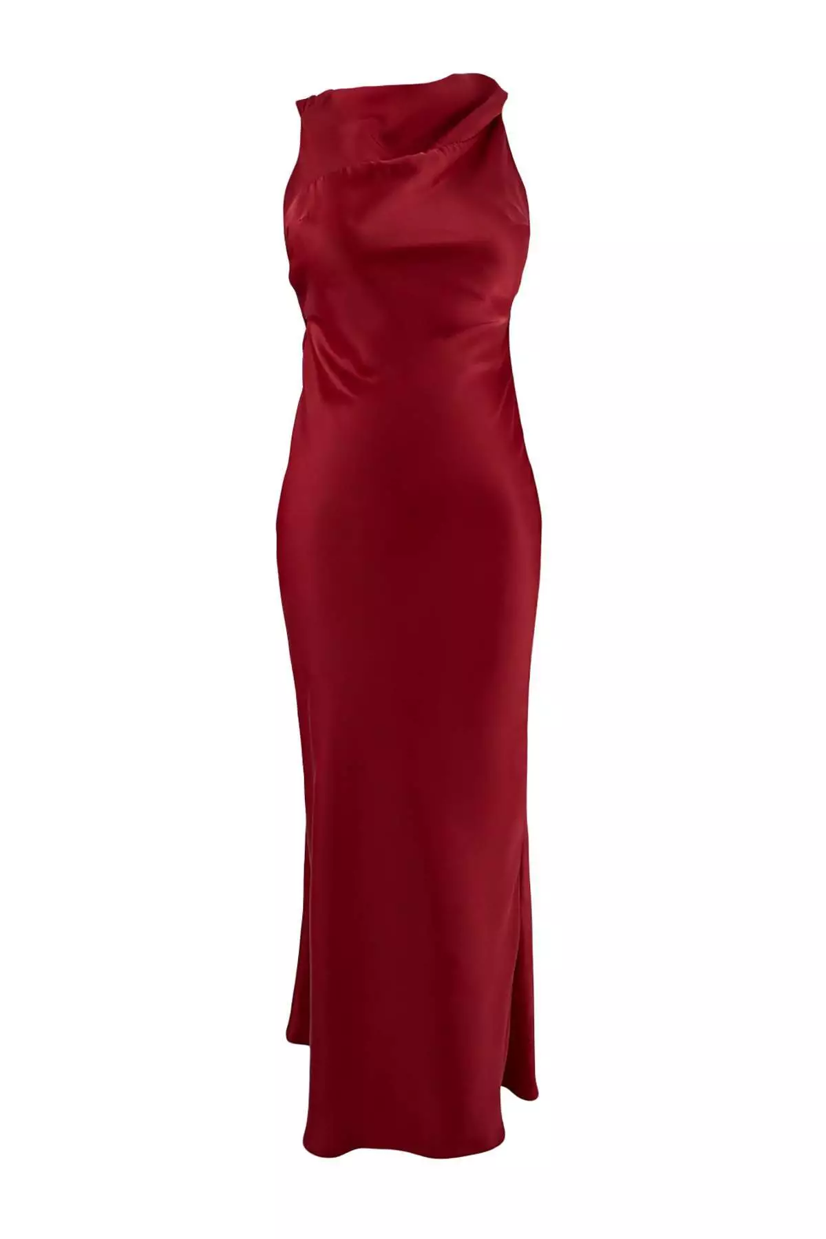 limited-edition silk evening dress One-Shoulder Silk Dress  Made to Measure