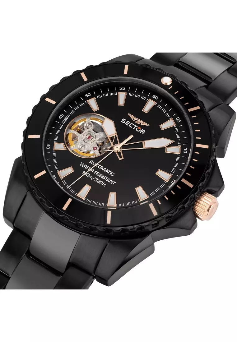 [3 Years Warranty] Sector 450 Collection 43mm Case Men's Automatic Stainless Steel Watch R3223276002