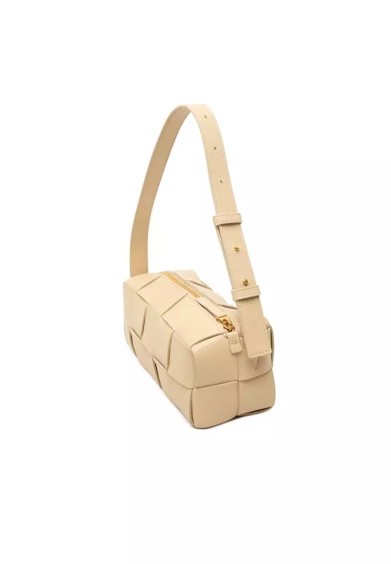 Pre-Loved Bottega Veneta Small Nappa Intrecciato Brick Cassette
