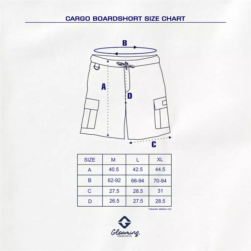 Celana Pendek Cargo Hargraves Boardshort Black