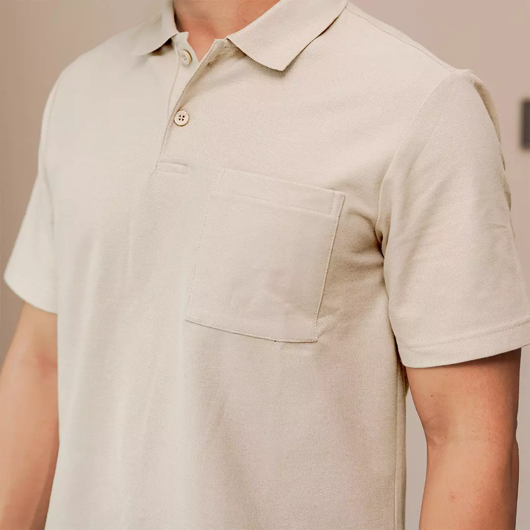 Kale PARKER LIGHT BROWN / Polo Shirt Reguler Fit / Kaos Polo Pria / Kaos Pria / Kaos Kerah