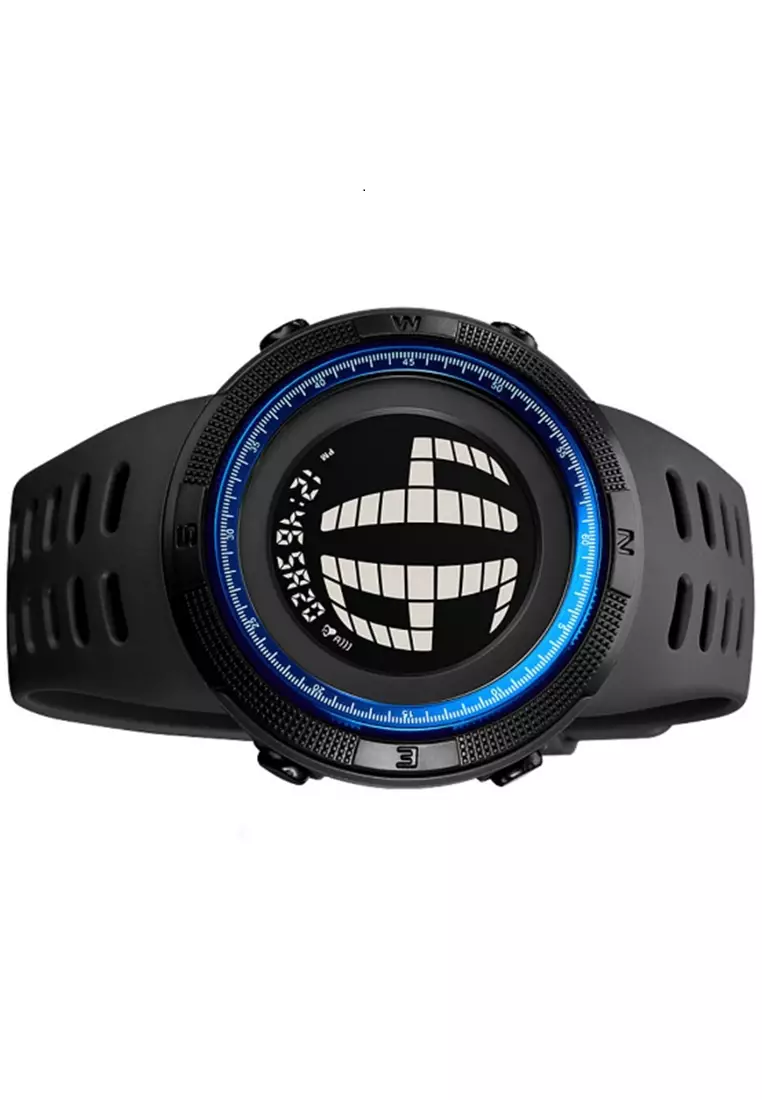 Jam Tangan Digital Pria Waterproof Many Function Strap Tali Material TPU DV57 ORIGINAL